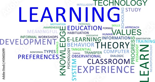 word cloud - learning