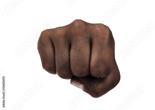 fist isolated on a white background