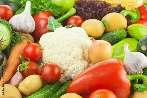 Fototapeta Naklejka Na Ścianę i Meble -  Fresh Healthy Vegetables /  Food Background