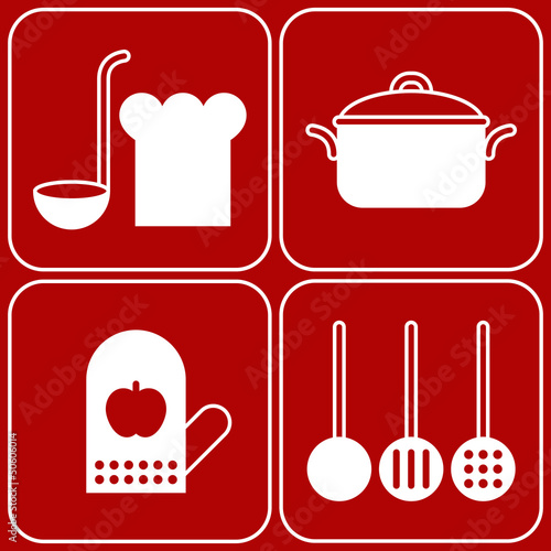 Vector kitchen symbols