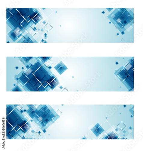 Set of Technology web-banners. Vector