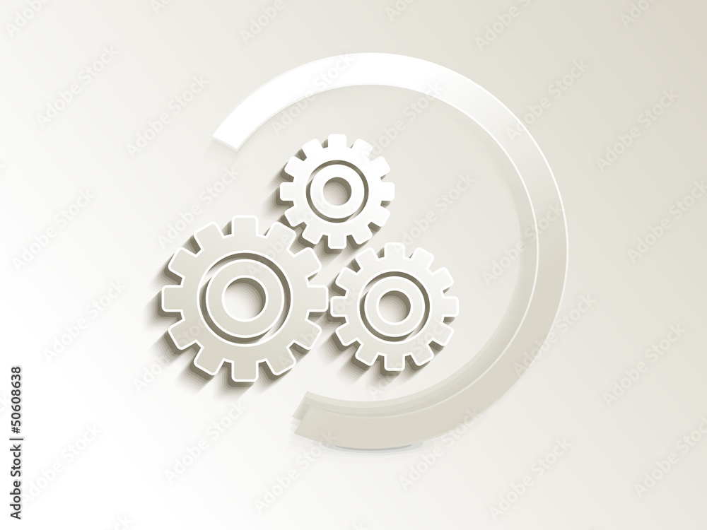 abstract settings button abstract settings button