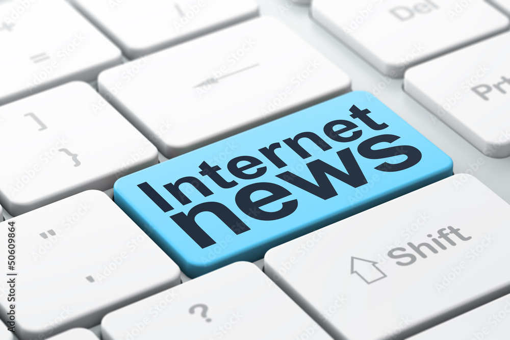 News concept: Internet News on computer keyboard background News concept: Internet News on computer keyboard background