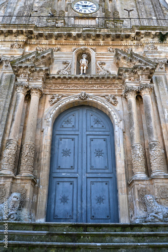 Detail - door of the Cathedral of Palazzolo Acreide, Syracuse