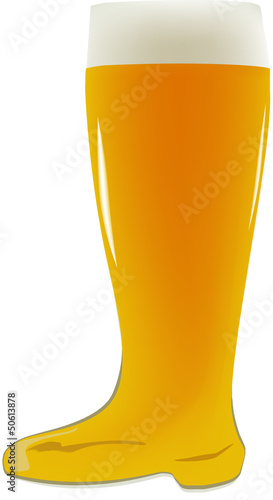 stivale di birra chiara