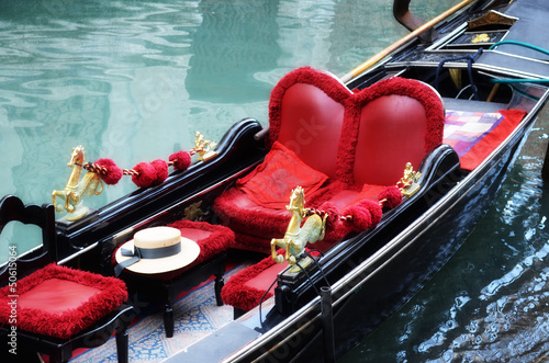 Venetian typical boat - gondola photo