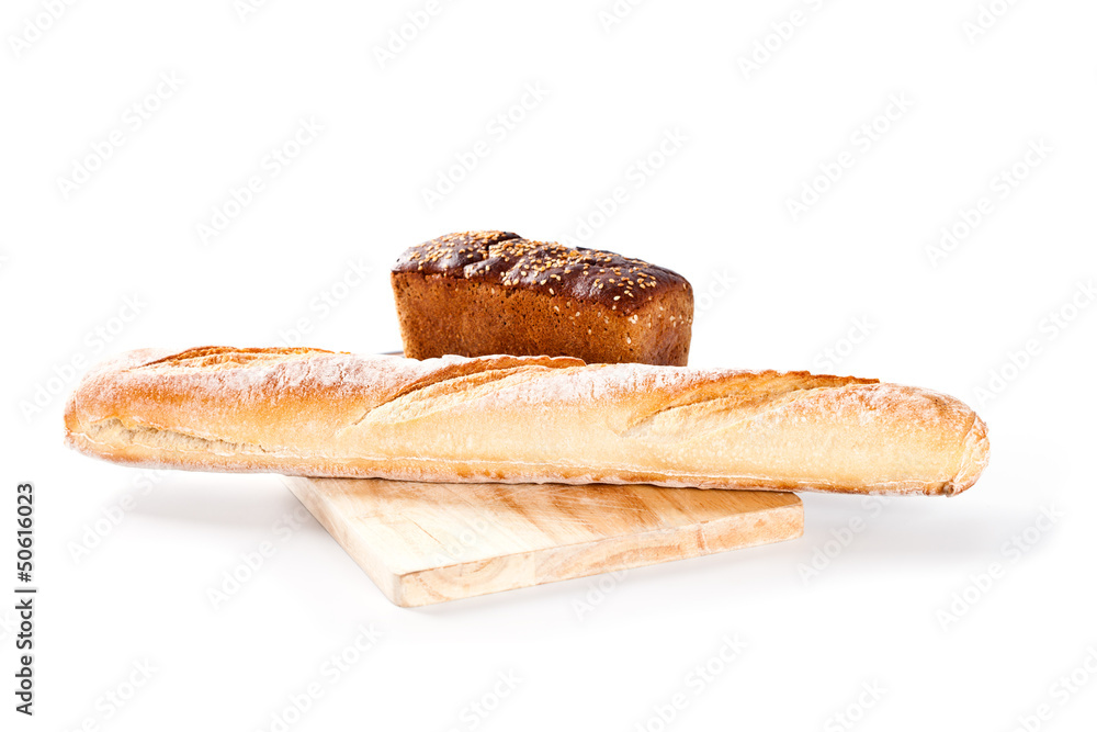 fresh bread and baguette