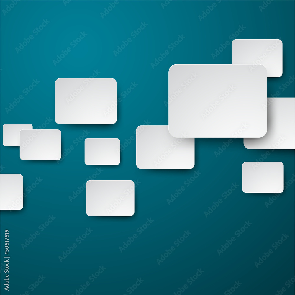 Paper white notes on blue. Paper white notes on blue.