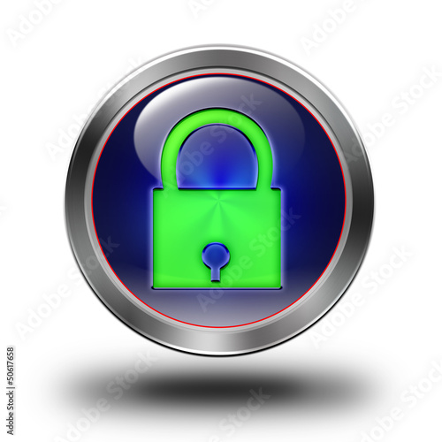 Security glossy icon