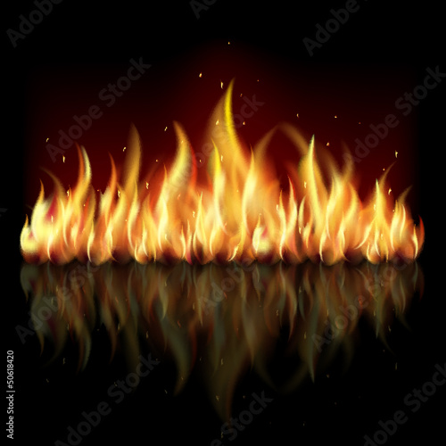 Background with flame.