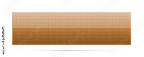 blank brown button