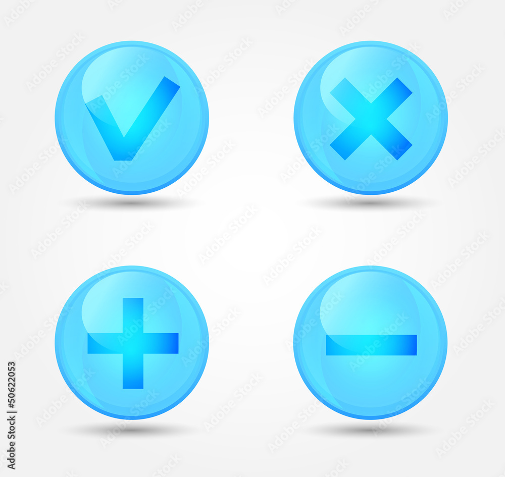 Set of glossy icons Set of glossy icons