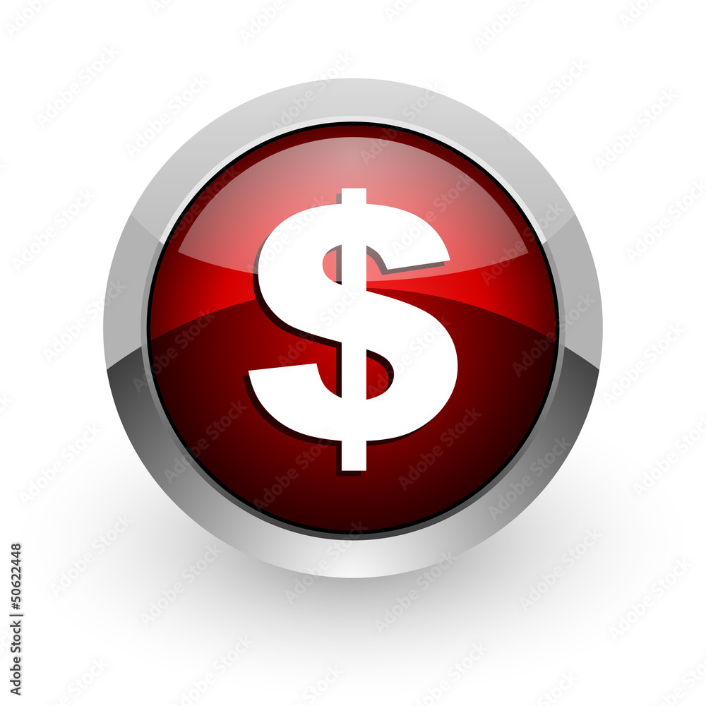 us dollar red circle web glossy icon us dollar red circle web glossy icon