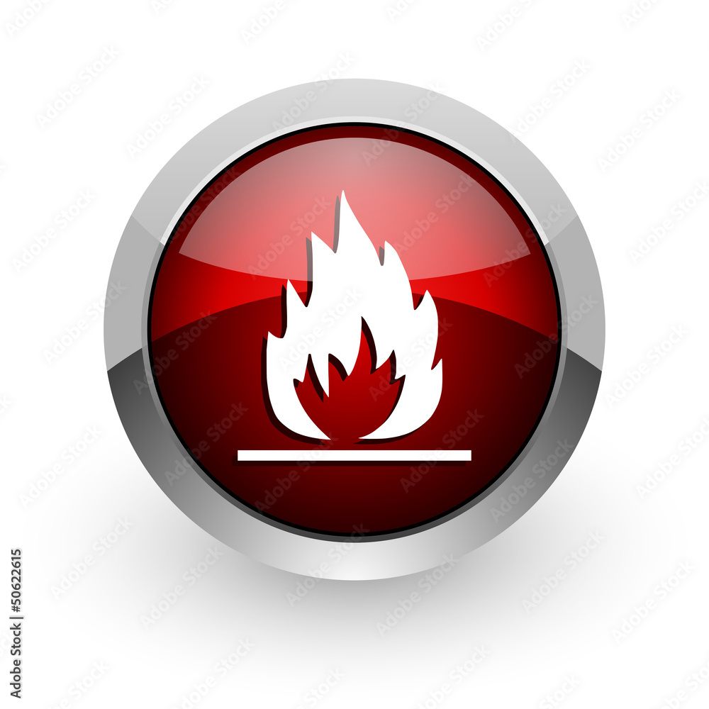 flames red circle web glossy icon flames red circle web glossy icon