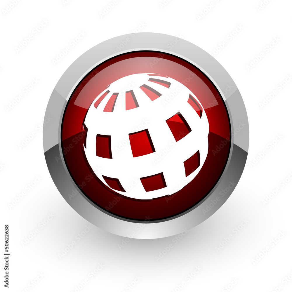 earth red circle web glossy icon earth red circle web glossy icon