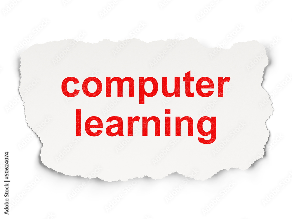 Education concept: Computer Learning on background Education concept: Computer Learning on background