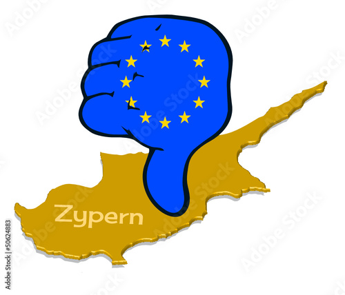 Daumen runter Zypern EU