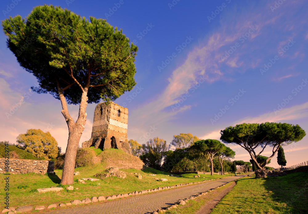 Obraz premium Via Appia Antica, Roma