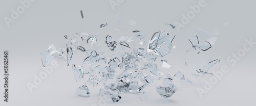 Flying Shards of glass