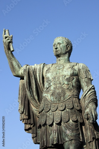 Statue of emperor Nerva in Rome, Italy photo