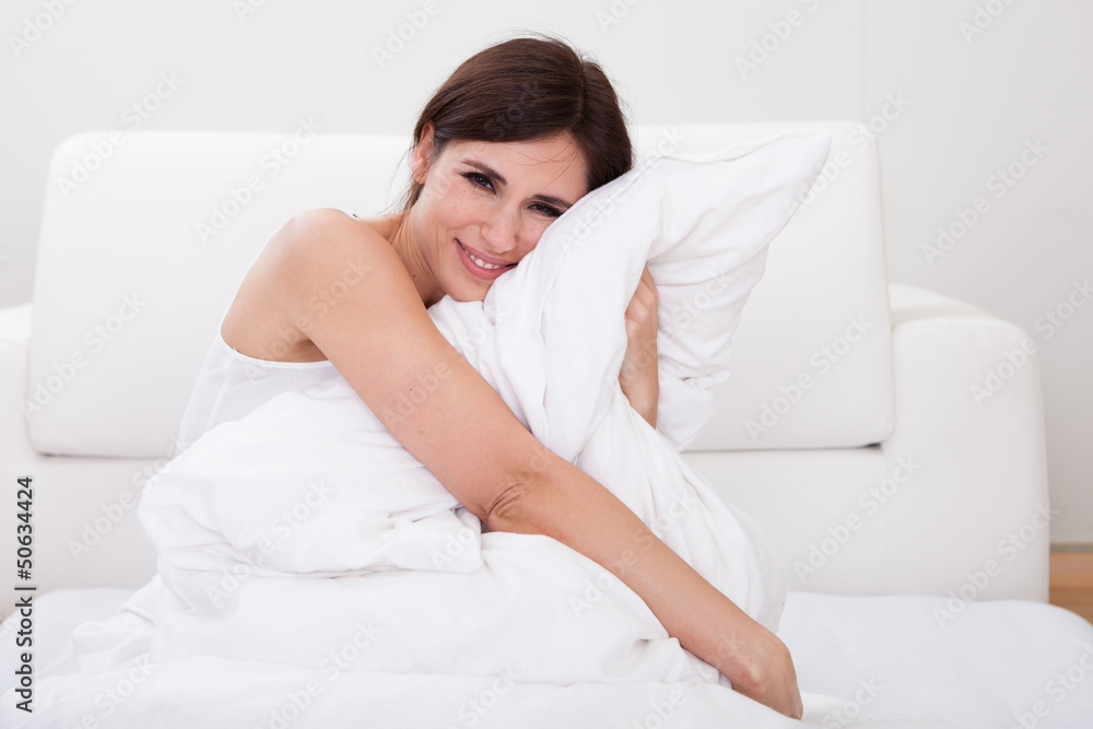 Young Woman Pillow Young Woman Pillow