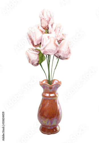 money flower in vase