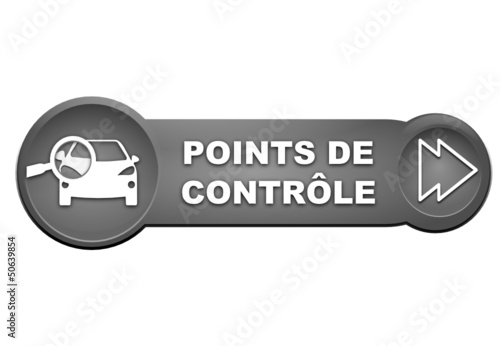points de contrôle sur bouton gris