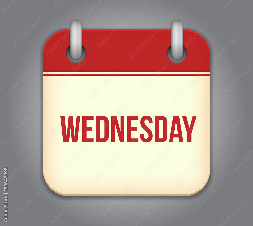 Vector calendar app icon Vector calendar app icon