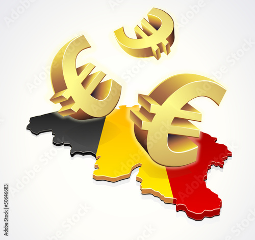 Mouvement d'euros en Belgique