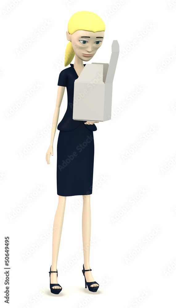 3d render of cartoon character with pillbox 3d render of cartoon character with pillbox