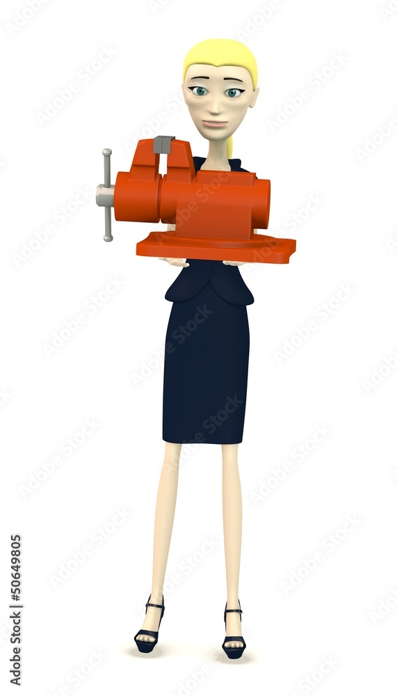 3d render of cartoon character with vice 3d render of cartoon character with vice