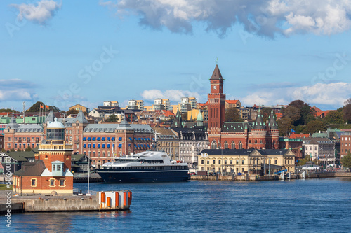 View of the City Hall Helsingborg in Sweden.