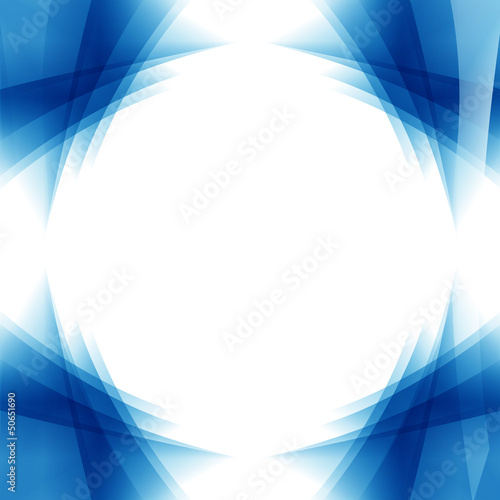 Deep blue wave frame