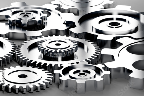gear machinery and titanium concept