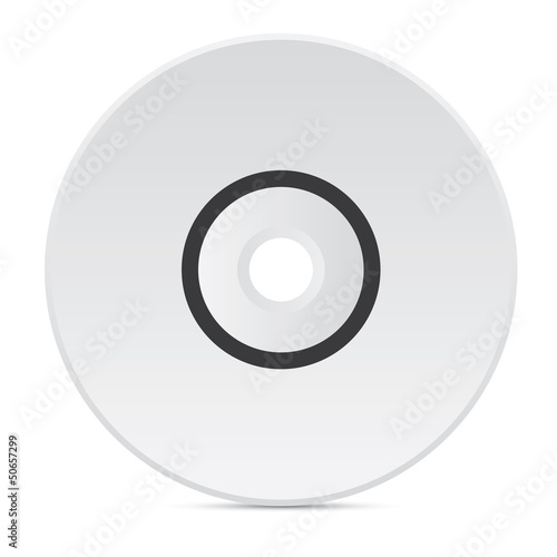 Vector white disk advertising element - brochure