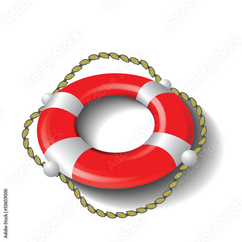 red lifebuoy