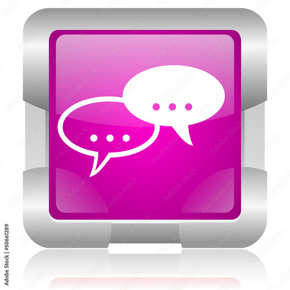 forum pink square web glossy icon forum pink square web glossy icon