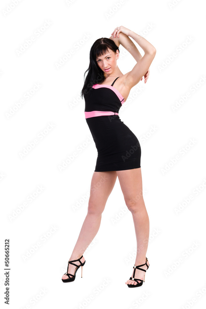 attractive young woman full length studio portrait attractive young woman full length studio portrait