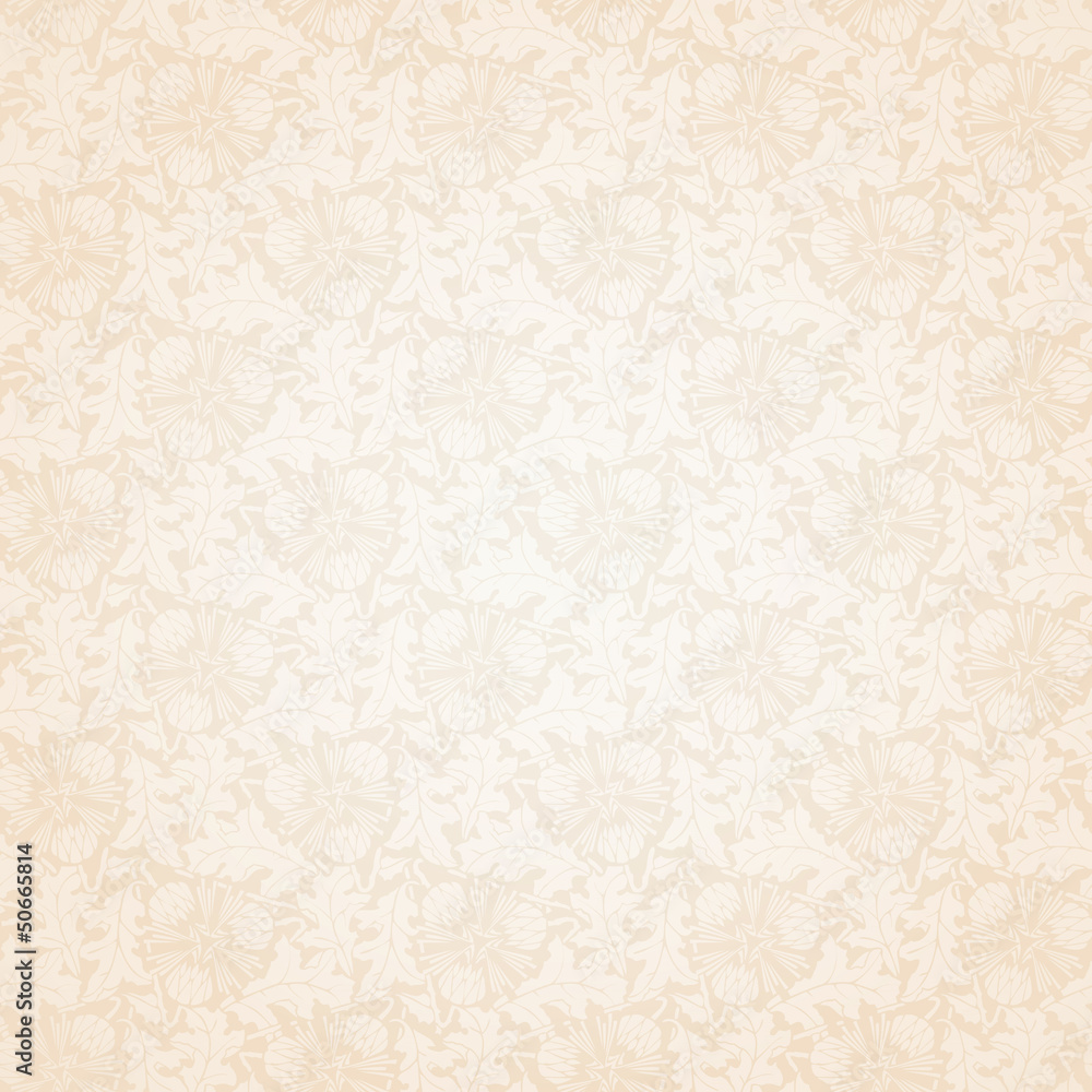 Fototapeta premium Vector seamless floral background