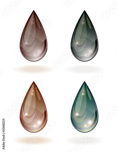 Stylized drop of oil.