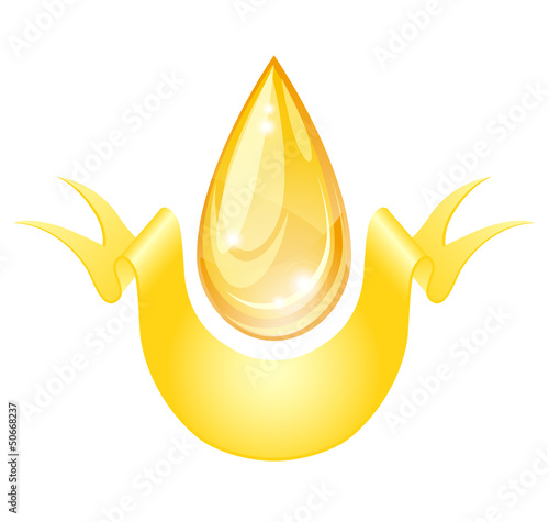 Stylized oil drop.