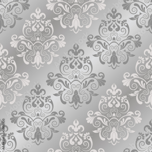 Silver seamless pattern