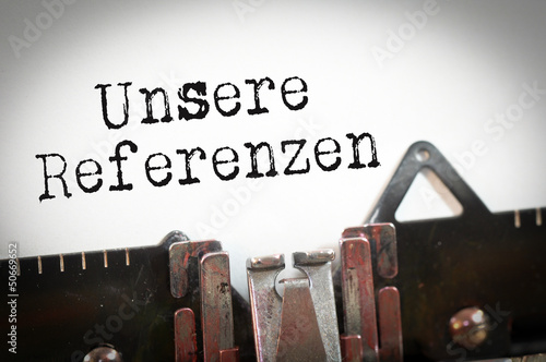 Obraz na płótnie unsere referenzen
