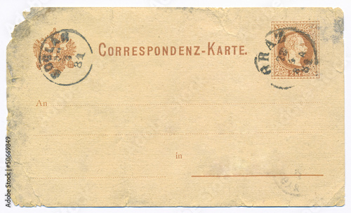 Vintage postcard - circa 1881