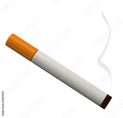Burning cigarette 3d icon