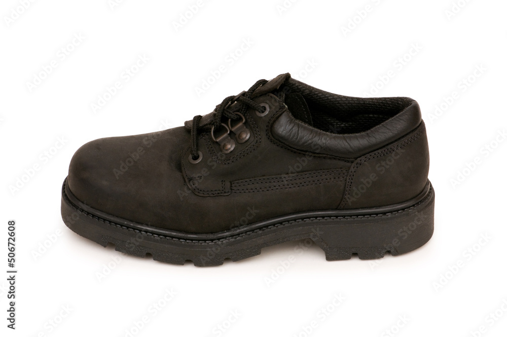 Heavy duty boots isolated on the white background Heavy duty boots isolated on the white background