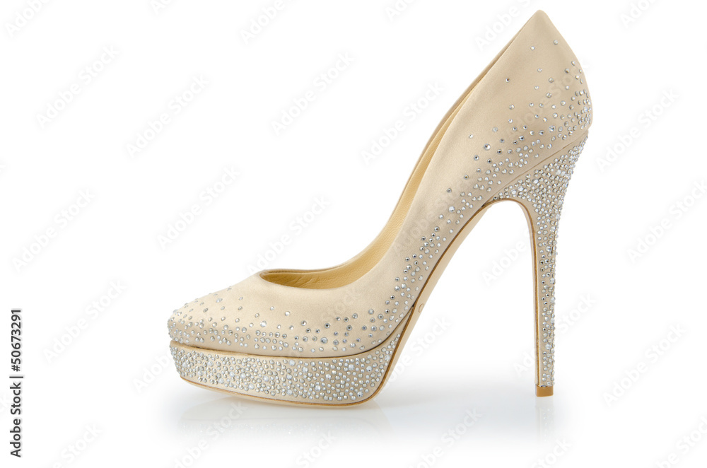 Obraz premium Nice woman shoes isolated on white