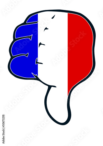 Daumen runter Frankreich