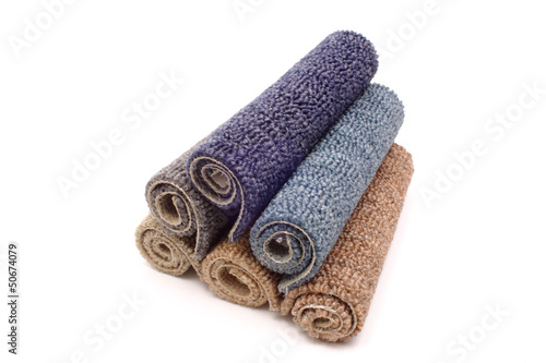 Carpets in a pile photo