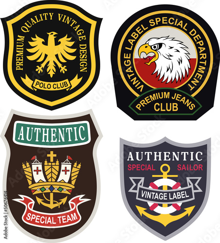 classic royal emblem badge set